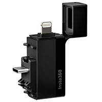 Insta360 Quick Reader Kortlser t/X3 Actionkamera (USB-C/Lightning)