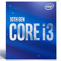 Intel S1200 Core i3 10100 Box Gen. 10 CPU - 3,6 GHz 4 kerner - Intel LGA 1200 (m/Kler)
