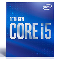 Intel S1200 Core i5 10400 Box Gen. 10 CPU - 2,9 GHz 6 kerner - Intel LGA 1200 (m/Kler)