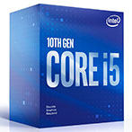 Intel S1200 Core i5 10400F Box Gen. 10 CPU - 2,9 GHz 6 kerner - Intel LGA 1200 (m/Køler)