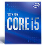 Intel S1200 Core i5 10500 Box Gen. 10 CPU - 3,1 GHz 6 kerner - Intel LGA 1200 (m/Køler)