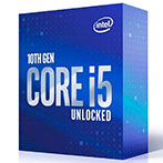 Intel S1200 Core i5 10600K Box Gen. 10 CPU - 4,1 GHz 6 kerner - Intel LGA 1200 (m/Køler)