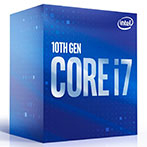 Intel S1200 Core i7 10700 Box Gen. 10 CPU - 2,9 GHz 8 kerner - Intel LGA 1200 (m/Køler)