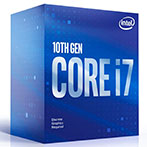 Intel S1200 Core i7 10700F Box Gen. 10 CPU - 2,9 GHz 8 kerner - Intel LGA 1200 (m/Køler)