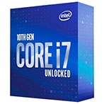 Intel S1200 Core i7 10700K Box Gen. 10 CPU - 3,8 GHx 8 kerner - Intel LGA 1200 (m/Køler)