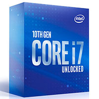 Intel S1200 Core i7 10700K Box Gen. 10 CPU - 3,8 GHx 8 kerner - Intel LGA 1200 (m/Kler)