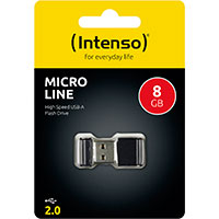 Intenso Micro Line USB 2.0 Ngle (8GB) Sort