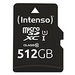 Intenso Perfomance MicroSDXC Kort 512GB m/Adapter (UHS-I) 