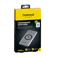 Intenso WPD10000 PD QC 10W Trdls Qi Powerbank 10.000mAh (USB-A/USB-C)