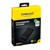 Intenso XS 2A Powerbank 20.000mAh (USB-A/USB-C) Sort