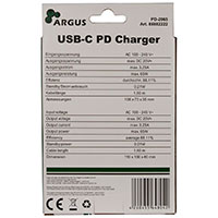 Inter-Tech 65W PD USB-C Oplader m/USB-C Kabel (USB-C)