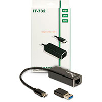 Inter-Tech IT-732 USB-C LAN Adapter (USB-C/RJ45)