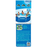 Intex Metal Frame Swimming Pool m/filter pumpe (305x76cm)