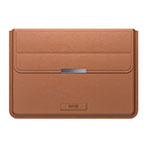 INVZI Vegan Leather MacBook Sleeve m/Holder til Macbook Pro/Air (13/14tm) Brun