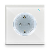 Iotty Smart Outlet Stikkontakt (Google Home/Amazon Alexa/Siri/SmartThings) Hvid
