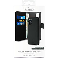 iPhone 12 Pro Max Wallet Etui (3 Kreditkort) Puro