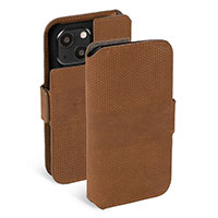 iPhone 13 Flip-cover lder (Wallet) Cognac - Krusell