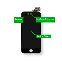 iPhone 7 Plus Reparationskit (display) Hvid - Giga