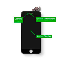 iPhone 8 Reparationskit (display) Hvid - Giga