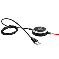 Jabra Evolve 80 UC ANC Stereo Headet m/mikrofon(USB-A/3,5mm)