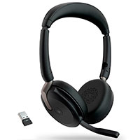 Jabra Evolve2 65 Flex MS Stereo Bluetooth Headset m/Dock (USB-A)