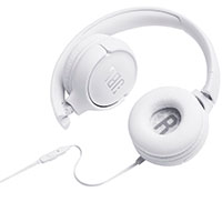 JBL Tune 500 On-Ear Hovedtelefon (3,5mm) Hvid