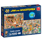 Jumbo Jan Van Haasteren 2-i-1 Puslespil (2x1000 brikker) Tur Til Museum