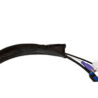 Kabelsamler FlexWrap Zipper 1m (50 mm) Sort