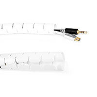 Kabelsamler Plastik m/selvluk - 2m (19-22mm) Hvid