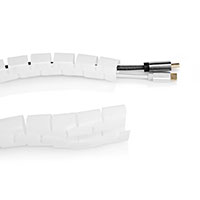 Kabelsamler Plastik m/selvluk - 2m (23-28mm) Hvid