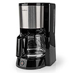 Kaffemaskine rustfri - 10 kopper (1,25 liter) Sort - Nedis