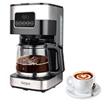Kaffemaskine m/timer 12 kopper (1,5 liter) Gerlach