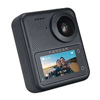 Kandao QooCam 3 360gr. Actionkamera m/Dual Kamera (m/Beslag t/Motorcykel)