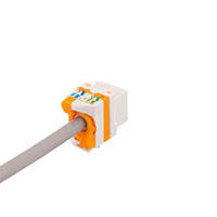 Keystone Connector Cat6a m/drejeterminering (UTP) Toolless