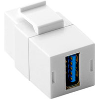Keystone Modul USB 3.0 samleled (USB-A) Hvid - Goobay