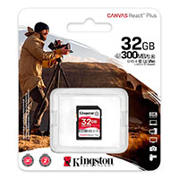 Kingston Canvas React Plus SDHC Kort 32GB V90 (UHS-II)