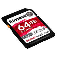 Kingston Canvas React Plus SDXC Kort 64GB V90 (UHS-II)