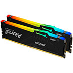 Kingston Fury Beast CL40 RGB 64GB - 5600MHz - RAM DDR5 Kit (2x32GB)