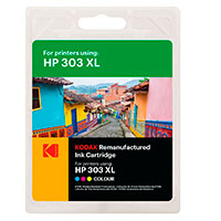 Kodak HP 303XL Blkpatron 415 sider (Genanvendt) Farve