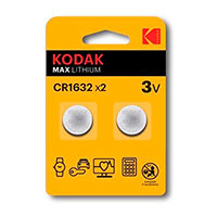Kodak Max CR1632 Lithium batterier (3V) 2-Pack