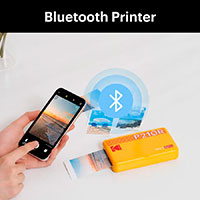 Kodak Mini 2 Instant Photo Printer Retro (NFC/Bluetooth) Gul