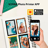 Kodak Mini 2 Instant Photo Printer Retro (NFC/Bluetooth) Gul