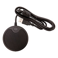 Konferencemikrofon m/lydudgang (USB/3,5mm) Deltaco