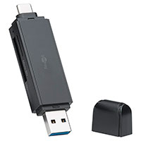 Kortlser USB 3.0/USB-C (SD/MicroSD) Goobay