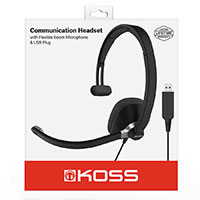 Koss CS295 Headset Mono m/mikrofon (USB-A) Sort