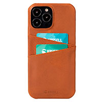 Krusell CardCover iPhone 13 Pro (Lder) Cognac
