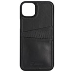 Krusell iPhone 14 Plus Cover m/kortholder (læder) Sort