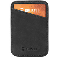 Krusell Magnetisk Kortholder (iPhone 12/13) Sort
