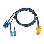 KVM Kabel (SPHD15 til 2x PS2 og VGA) 2 meter