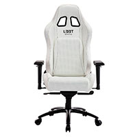 L33T E-Sport Pro Comfort Gaming stol (PU læder) Hvid